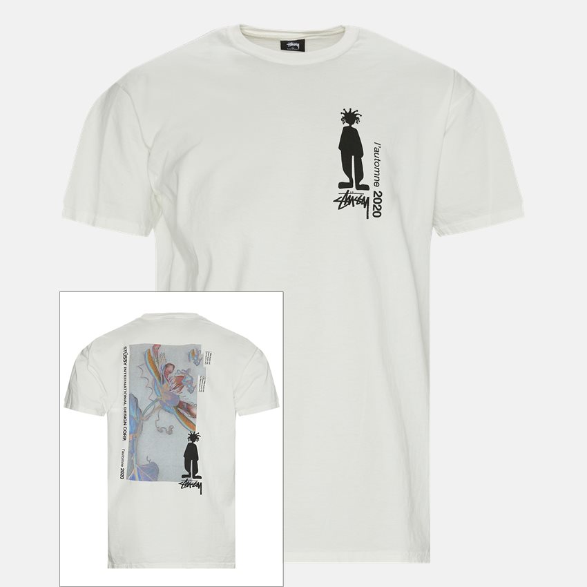 Stüssy T-shirts DELUSION 1904590 OFF WHITE